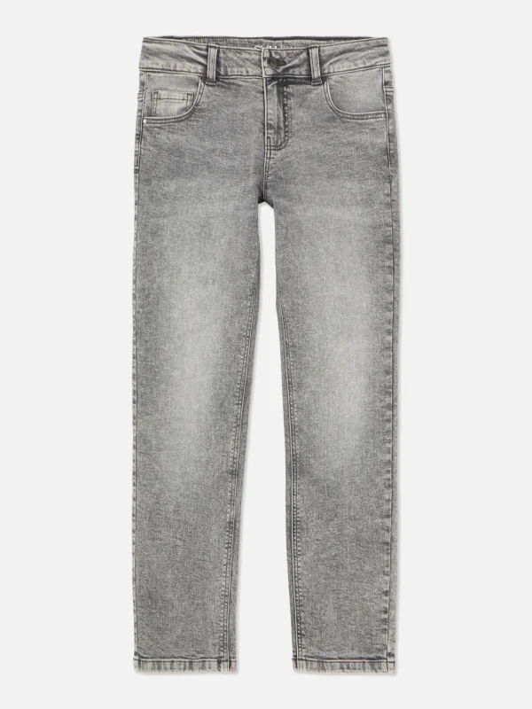 Primark Older Boy Slim Denim Jeans Gray Cheap