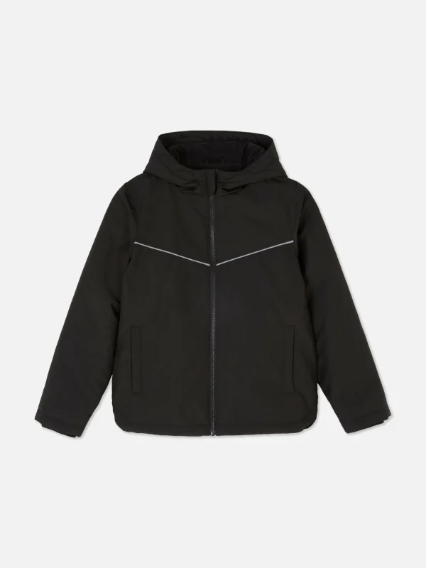 Primark Older Boy Windbreaker Jacket Black New