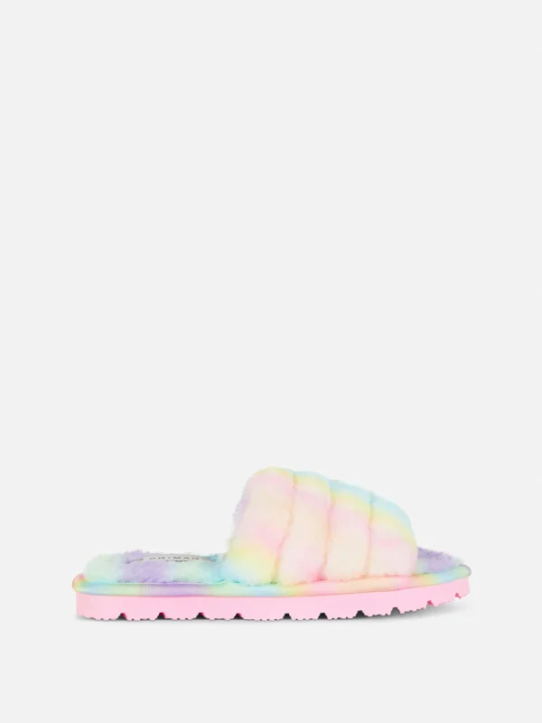Primark Ombré Faux Fur Slippers Multi Best