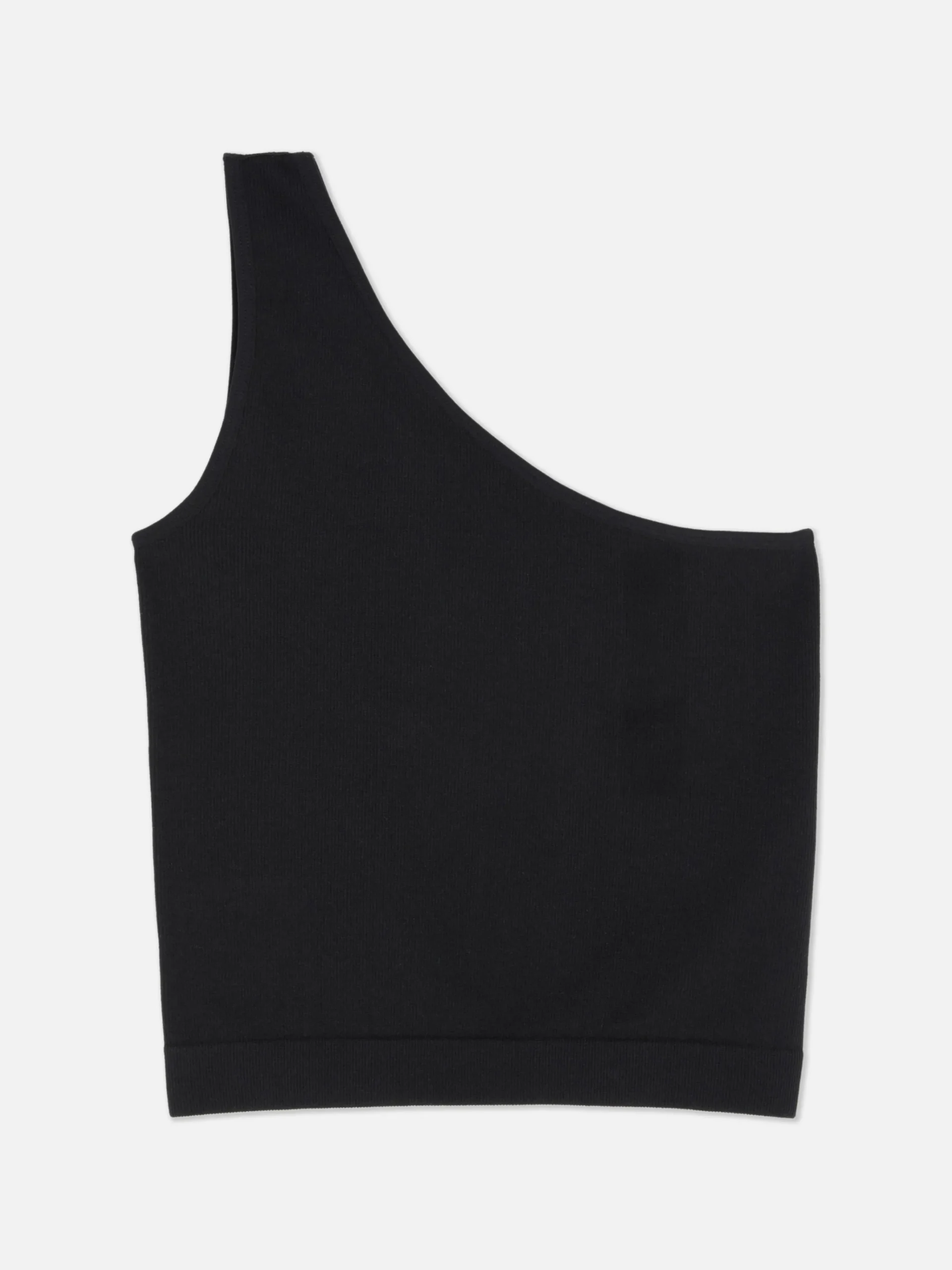 Primark One Shoulder Crop Top Black Clearance