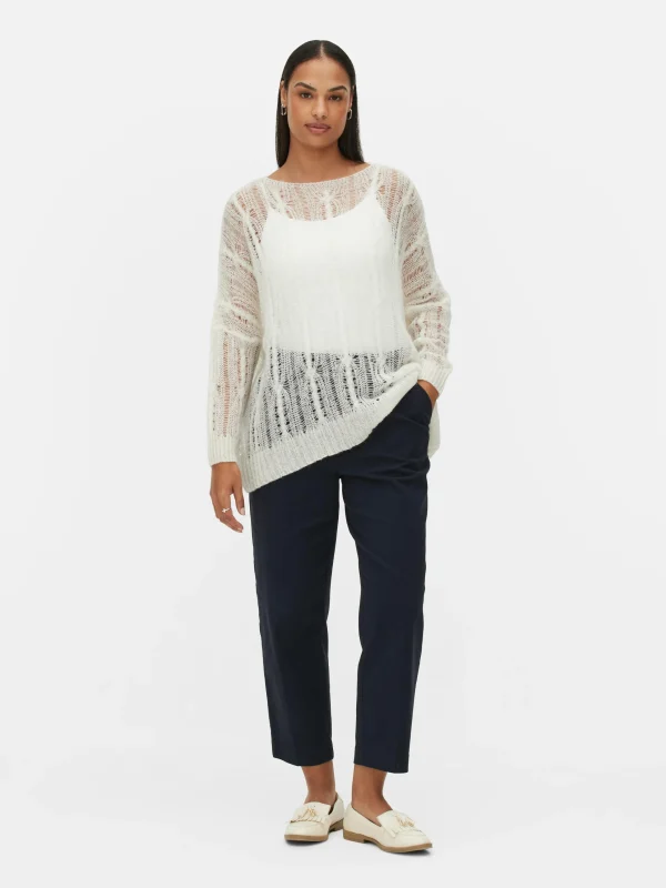 Primark Open Stitch Sweater Ivory Online