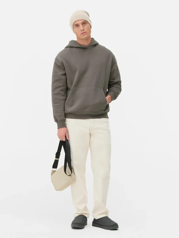 Primark Oversized Jersey Hoodie Charcoal Clearance