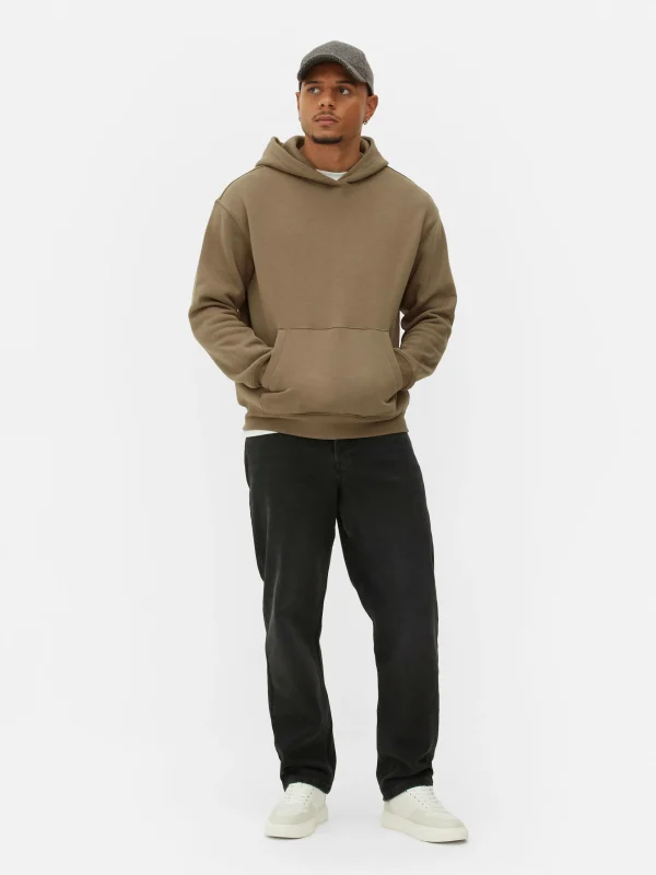 Primark Oversized Jersey Hoodie Light Brown Best