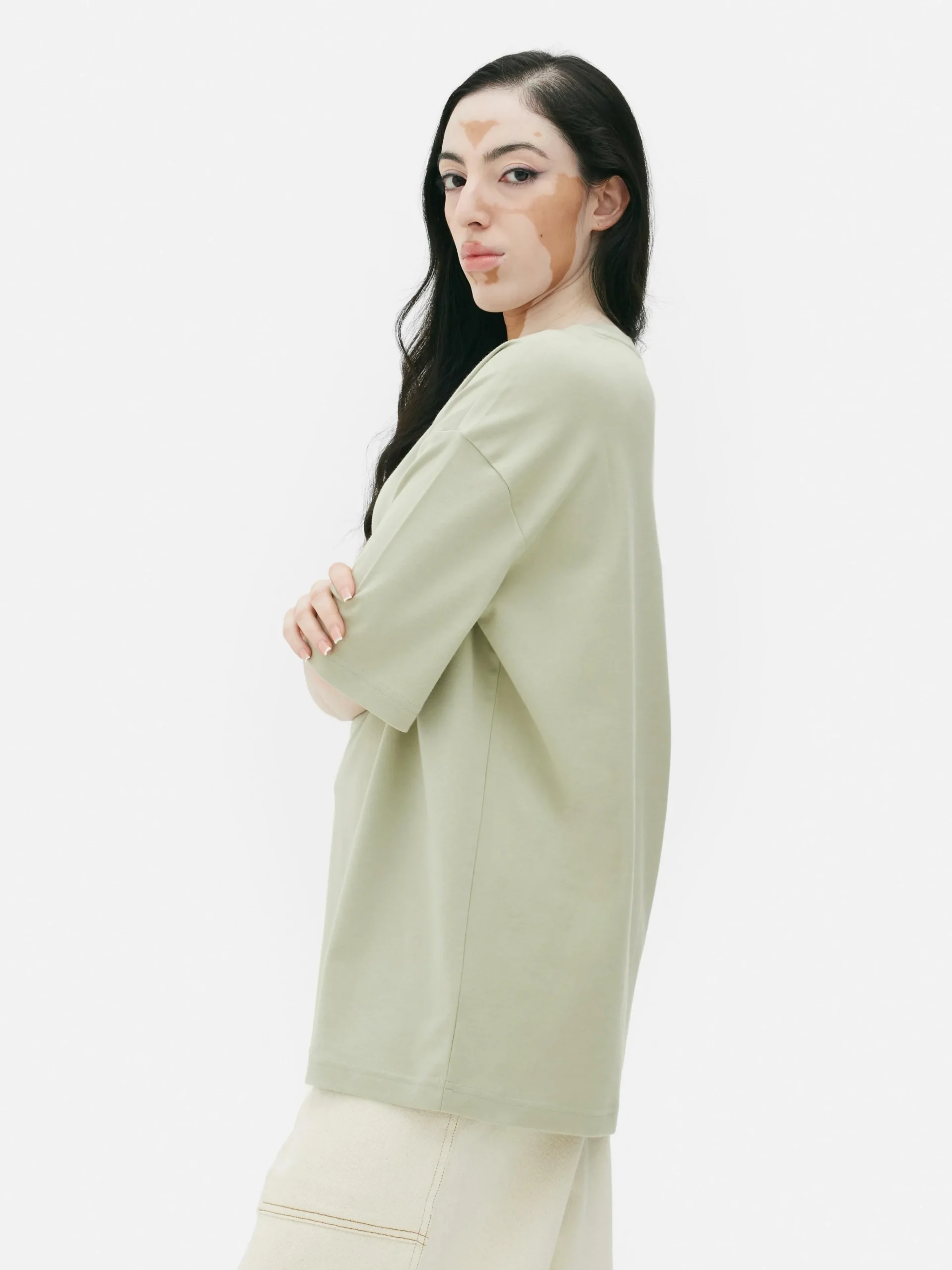 Primark Oversized Short Sleeve T-Shirt Green Fashion