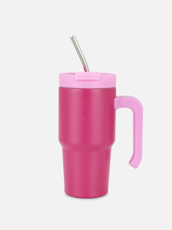 Primark 20oz Stainless Steel Travel Mug Fuchsia Best Sale