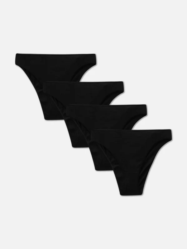 Primark 4-Pack Bikini Briefs Black Online