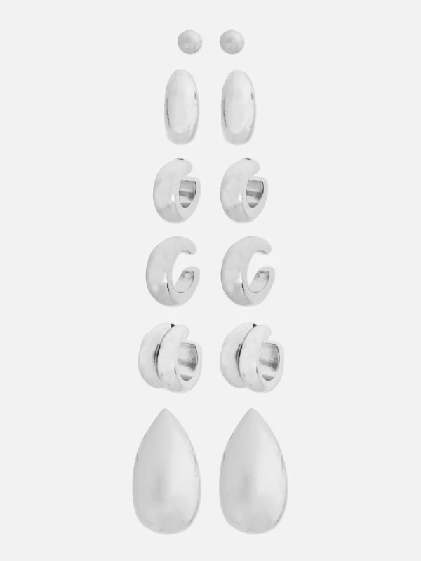 Primark 6-Pack Cuff Earrings White Fashion