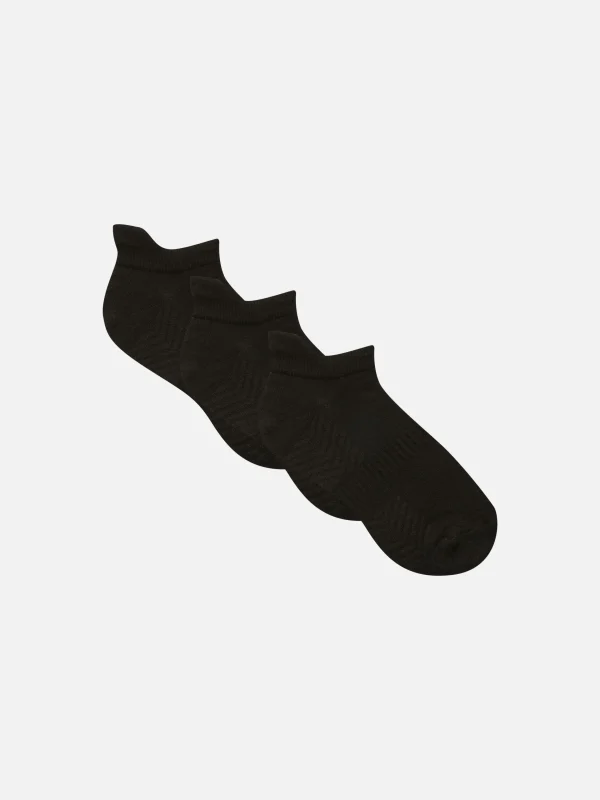 Primark 3-Pack Cushioned Arch Ankle Socks Black Outlet