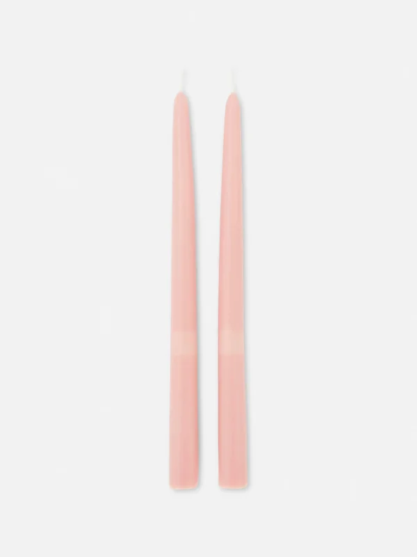Primark 2-Pack Dinner Candles Pink Sale