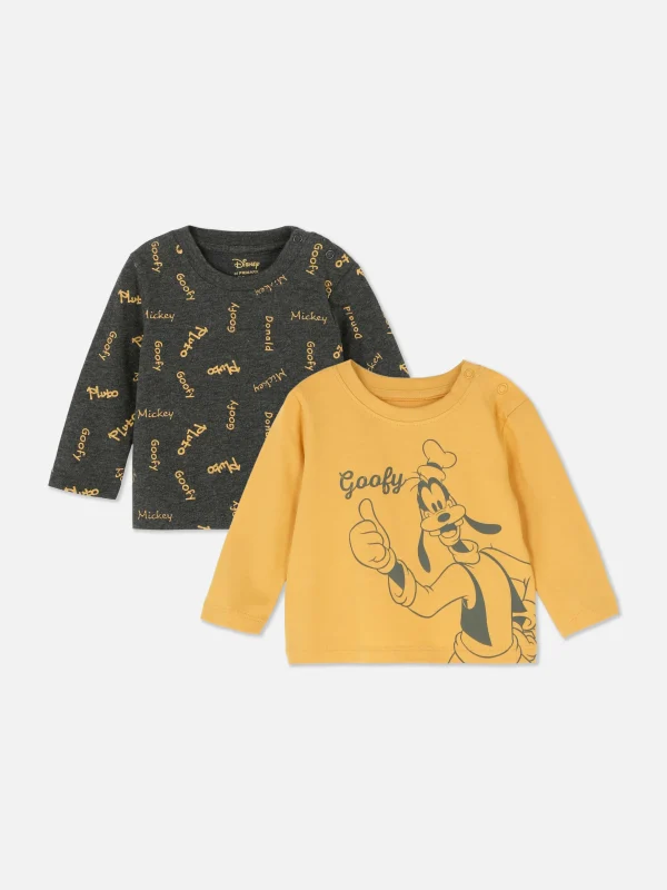 Primark 2-Pack Disney’s Goofy Graphic T-Shirts Mustard Sale