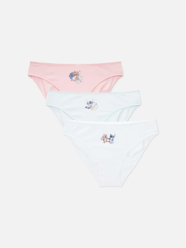 Primark 3-Pack Disney's Lilo And Stitch Mini Briefs Blue Outlet