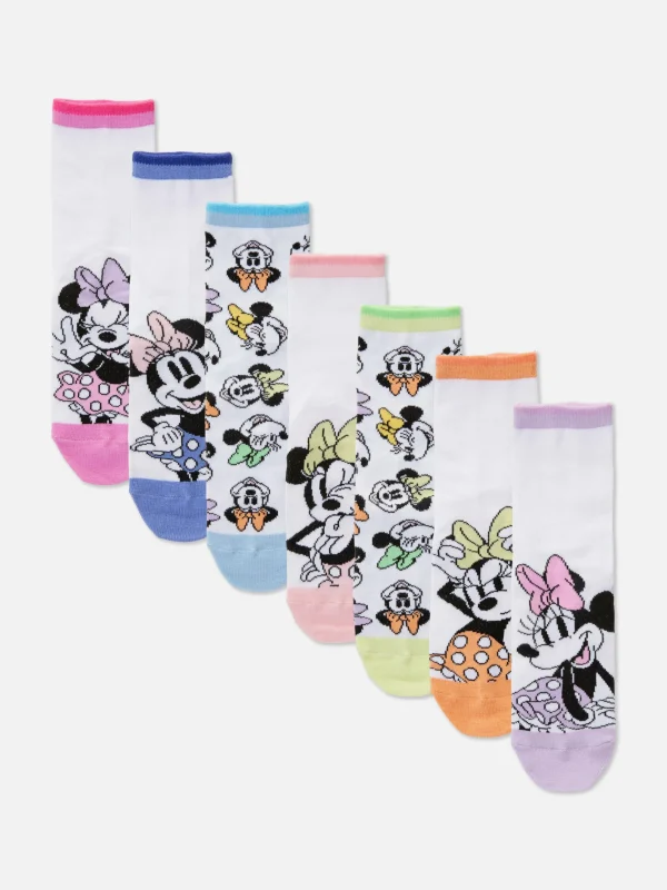 Primark 7-Pack Disney’s Minnie Mouse Ankle Socks Multi Best Sale
