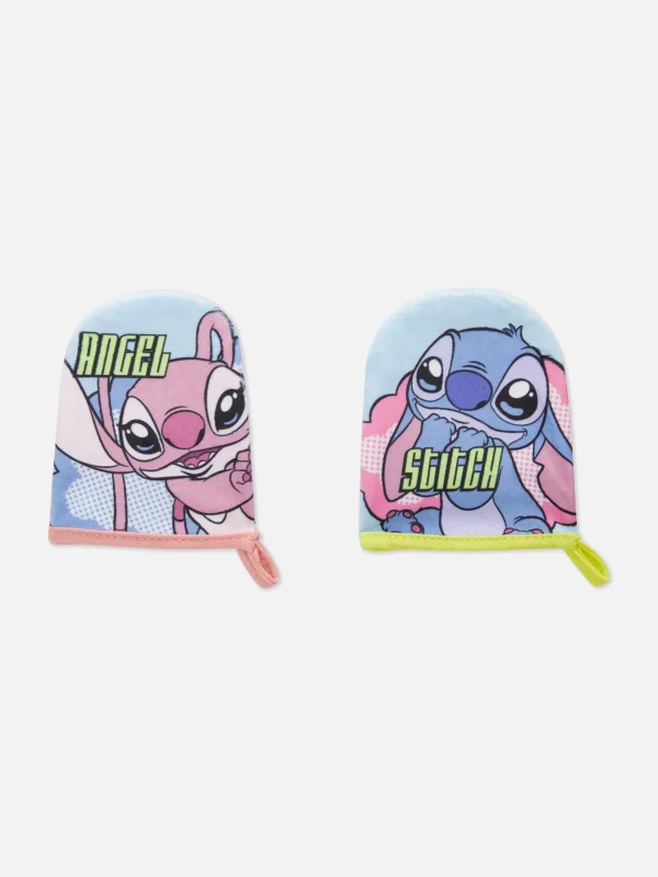Primark 2-Pack Disney’s Stitch Bath Mitts Multi New