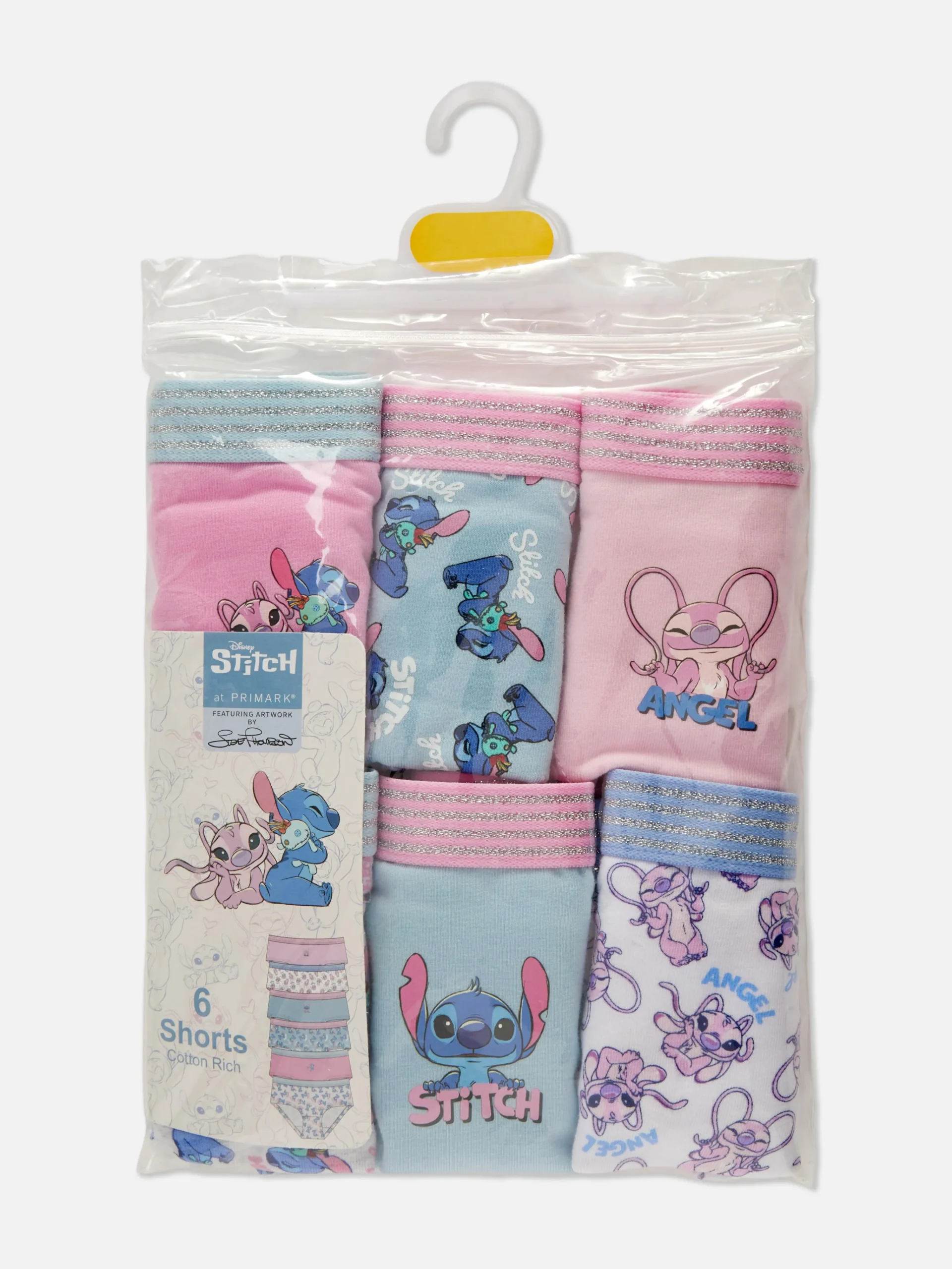Primark 6-Pack Disney’s Stitch Hipster Briefs Blue Best Sale