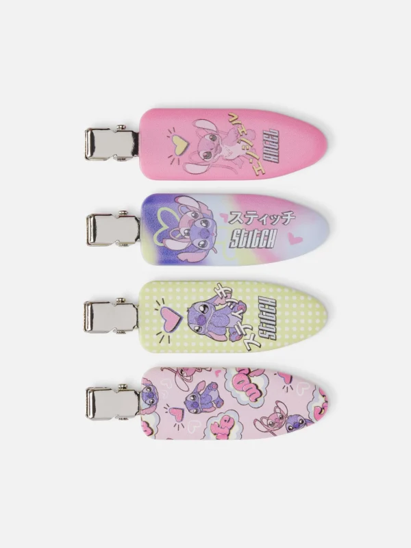 Primark 4-Pack Disney’s Stitch No Dent Hair Clips Multi Store