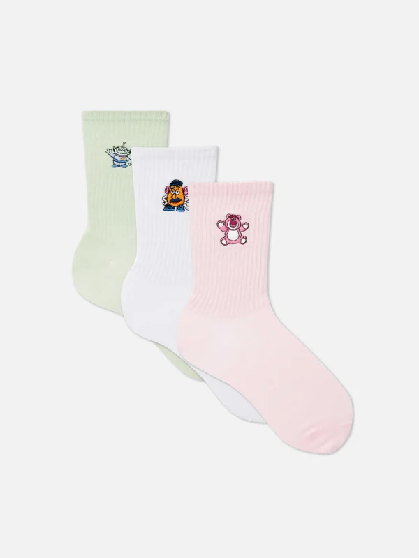 Primark 3-Pack Disney’s Toy Story Crew Socks White Outlet