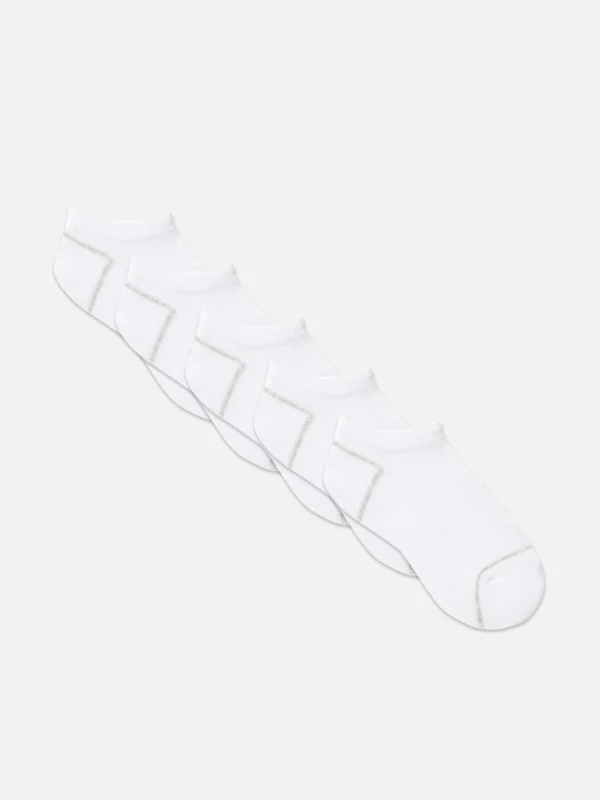 Primark 5-Pack Essential Ankle Socks White Hot