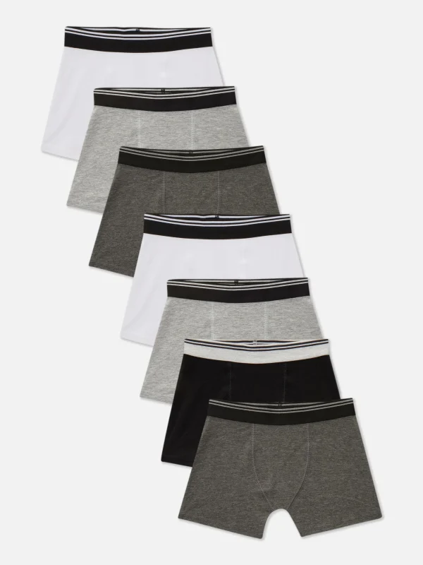 Primark 7-Pack Essential Boxer Briefs Gray Shop