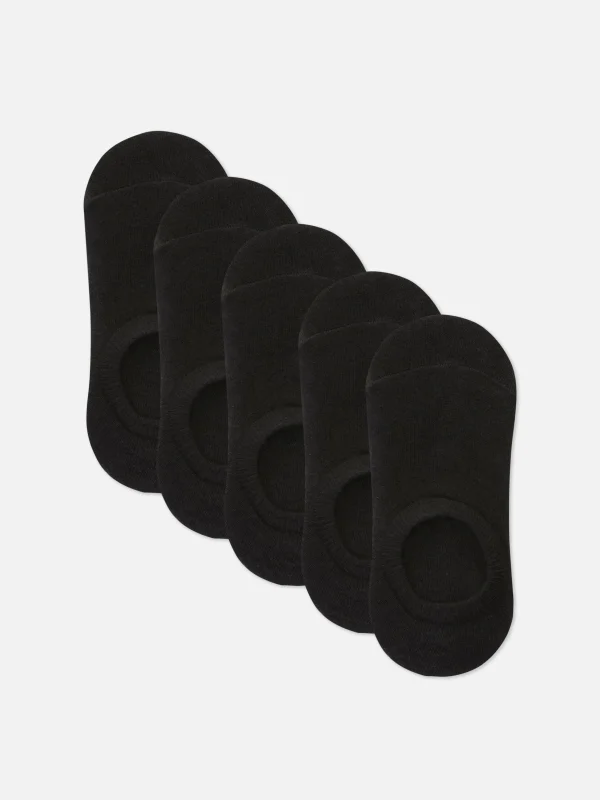Primark 5-Pack Essential Footie Socks Black Clearance