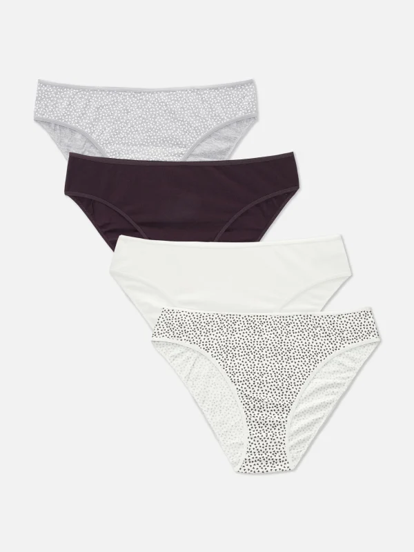 Primark 4-Pack Everyday Bikini Briefs Plum Sale