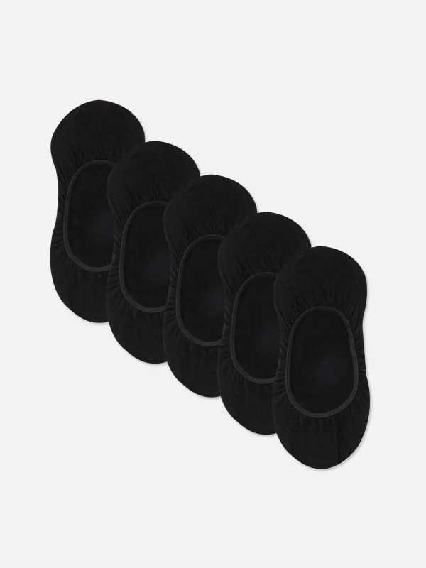Primark 5-Pack Footie Socks Black Hot