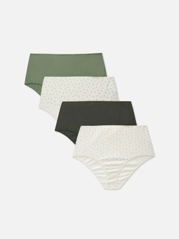 Primark 4-Pack Full Everyday Briefs Green Flash Sale