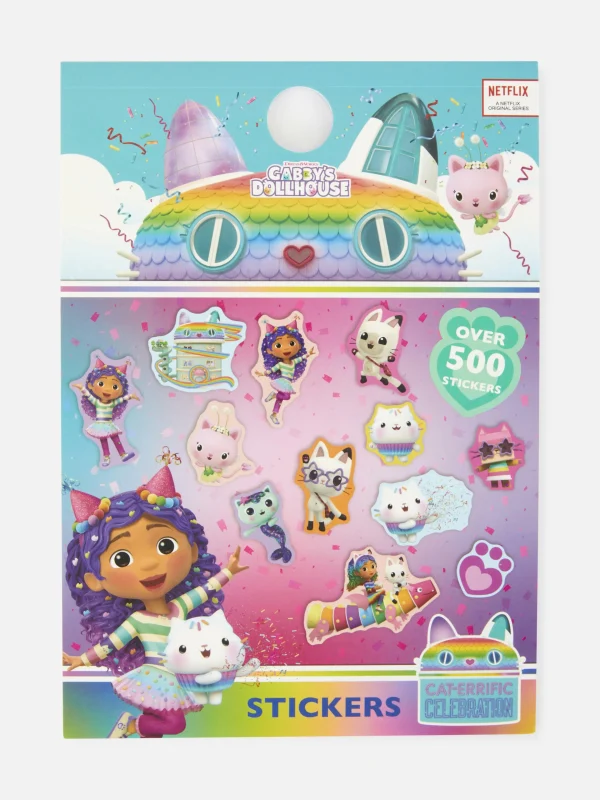 Primark 500-Pack Gabby’s Dollhouse Stickers Blue Hot