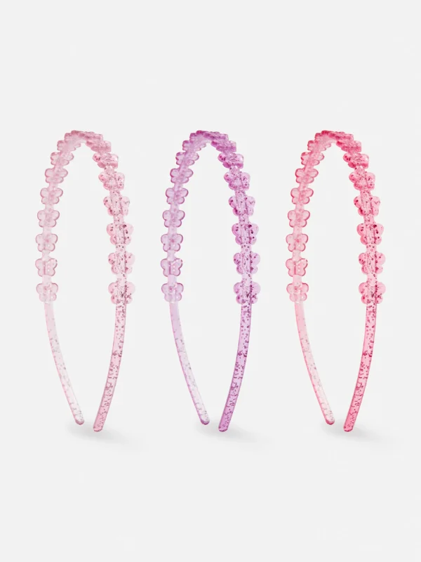 Primark 3-Pack Glitter Headbands Multi Discount