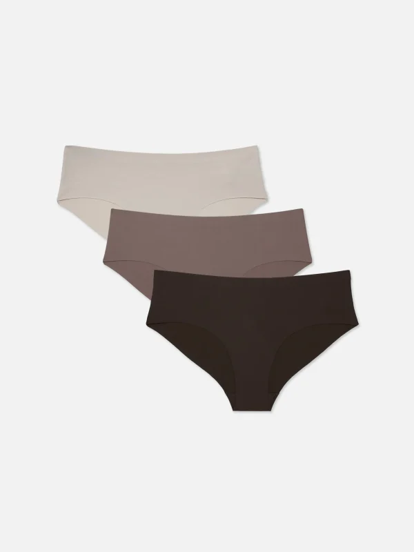 Primark 3-Pack Invisible Hipster Briefs Natural Hot