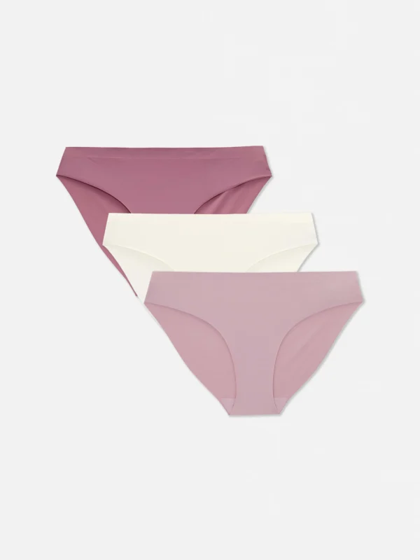 Primark 3-Pack Invisible Mini Briefs Pink Cheap