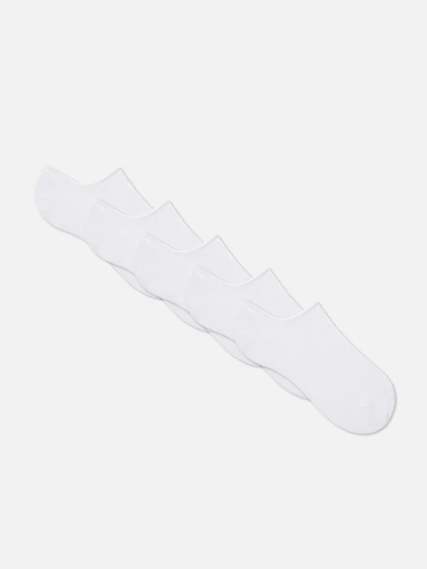 Primark 5-Pack Invisible Socks White Online