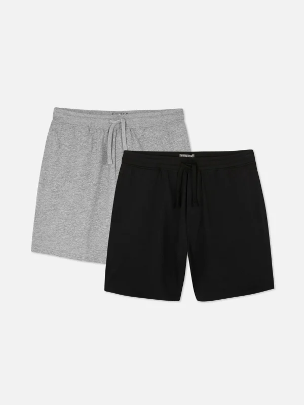 Primark 2-Pack Jersey Shorts Black Best Sale