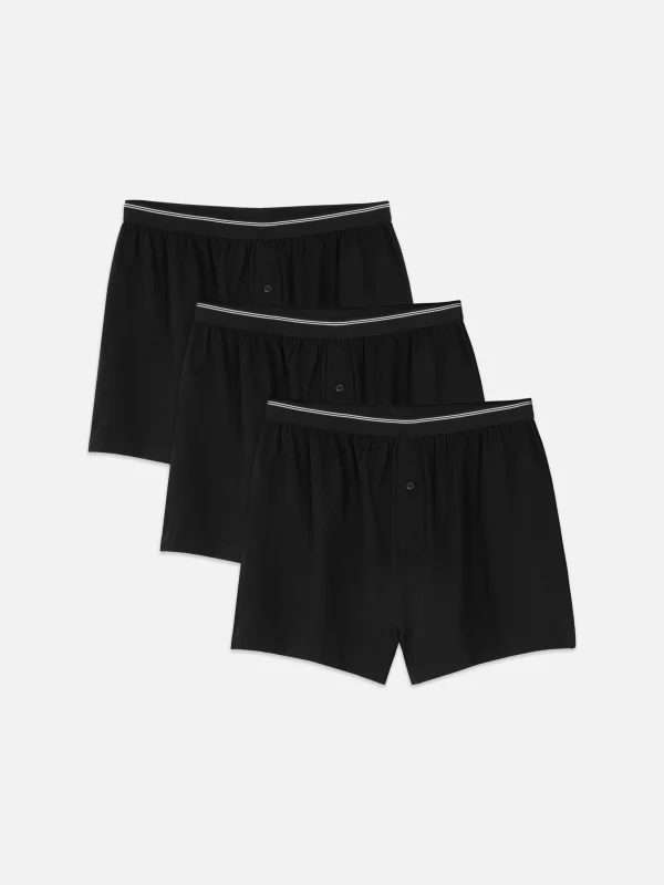 Primark 3-Pack Loose Boxers Black Hot