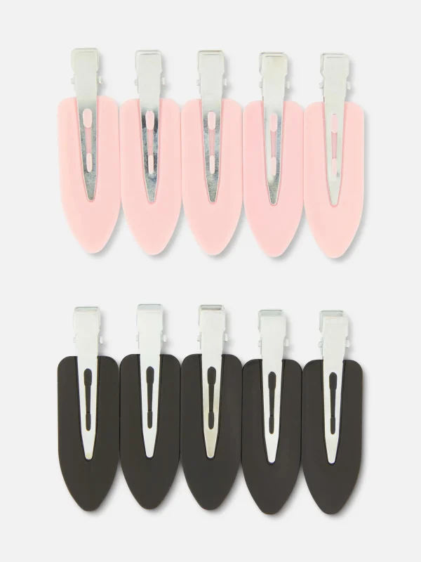 Primark 10-Pack Magic Hair Clips Pink Hot
