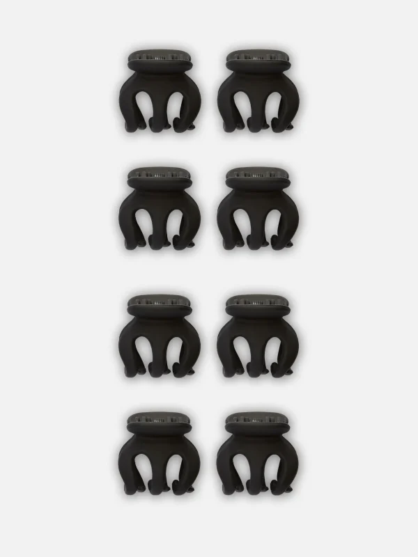 Primark 8-Pack Mini Hair Clips Black Sale