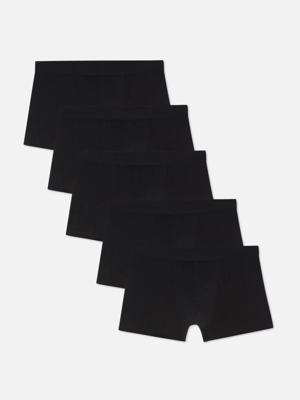 Primark 5-Pack Modal-Blend Hipster Boxer Briefs Black Best