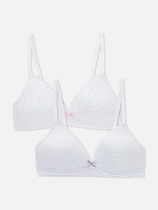 Primark 2-Pack Printed Molded Bras Multi Cheap