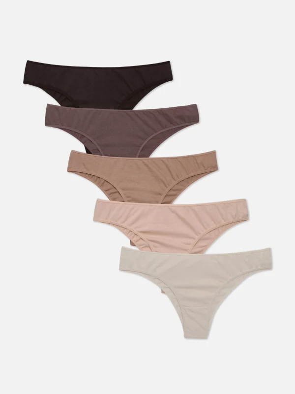 Primark 5-Pack Neutral Brazilian Briefs Natural Fashion