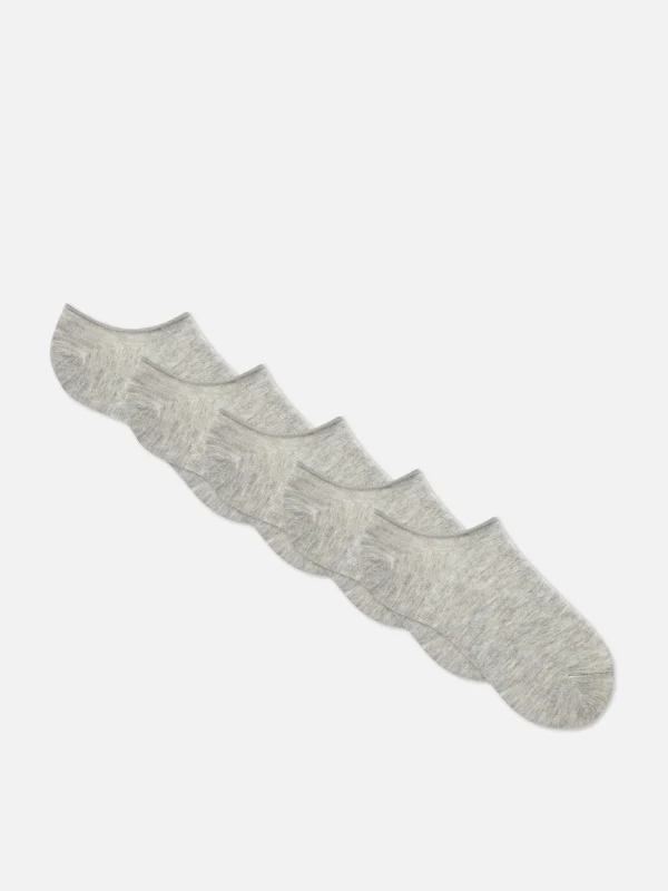 Primark 5-Pack No Show Socks Gray Sale