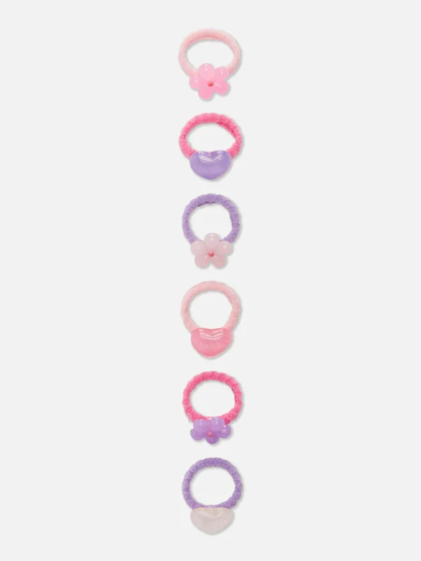Primark 6-Pack Novelty Charm Hair Bands Multi Best Sale