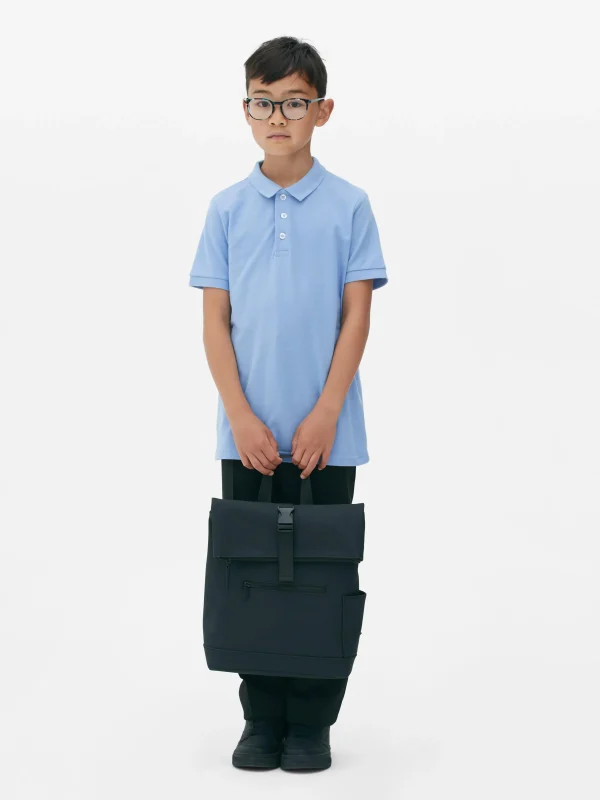 Primark 2-Pack Older Boy School Uniform Polo Shirts Blue Cheap