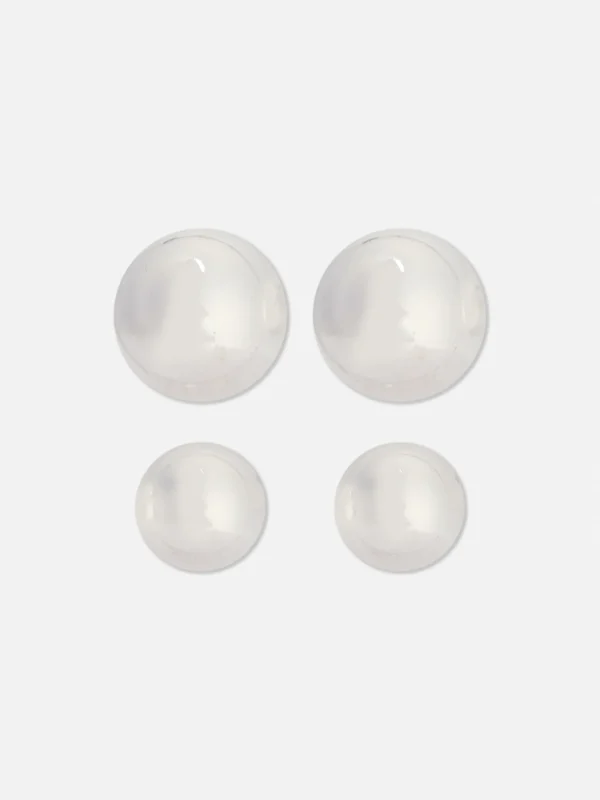 Primark 2-Pack Orb Stud Earrings White Outlet