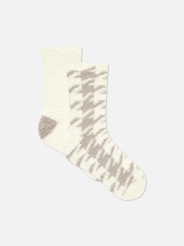 Primark 2-Pack Patterned Cozy Socks Stone Store