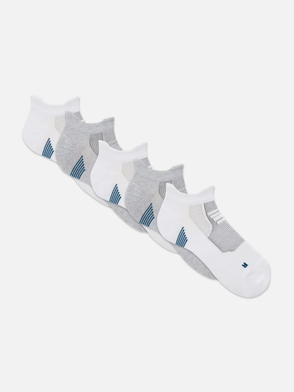 Primark 5-Pack Performance Sneaker Socks White Clearance