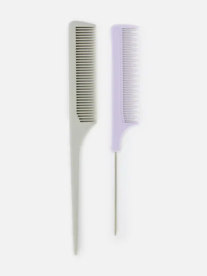 Primark 2-Pack Pin Tail Combs Lilac Hot