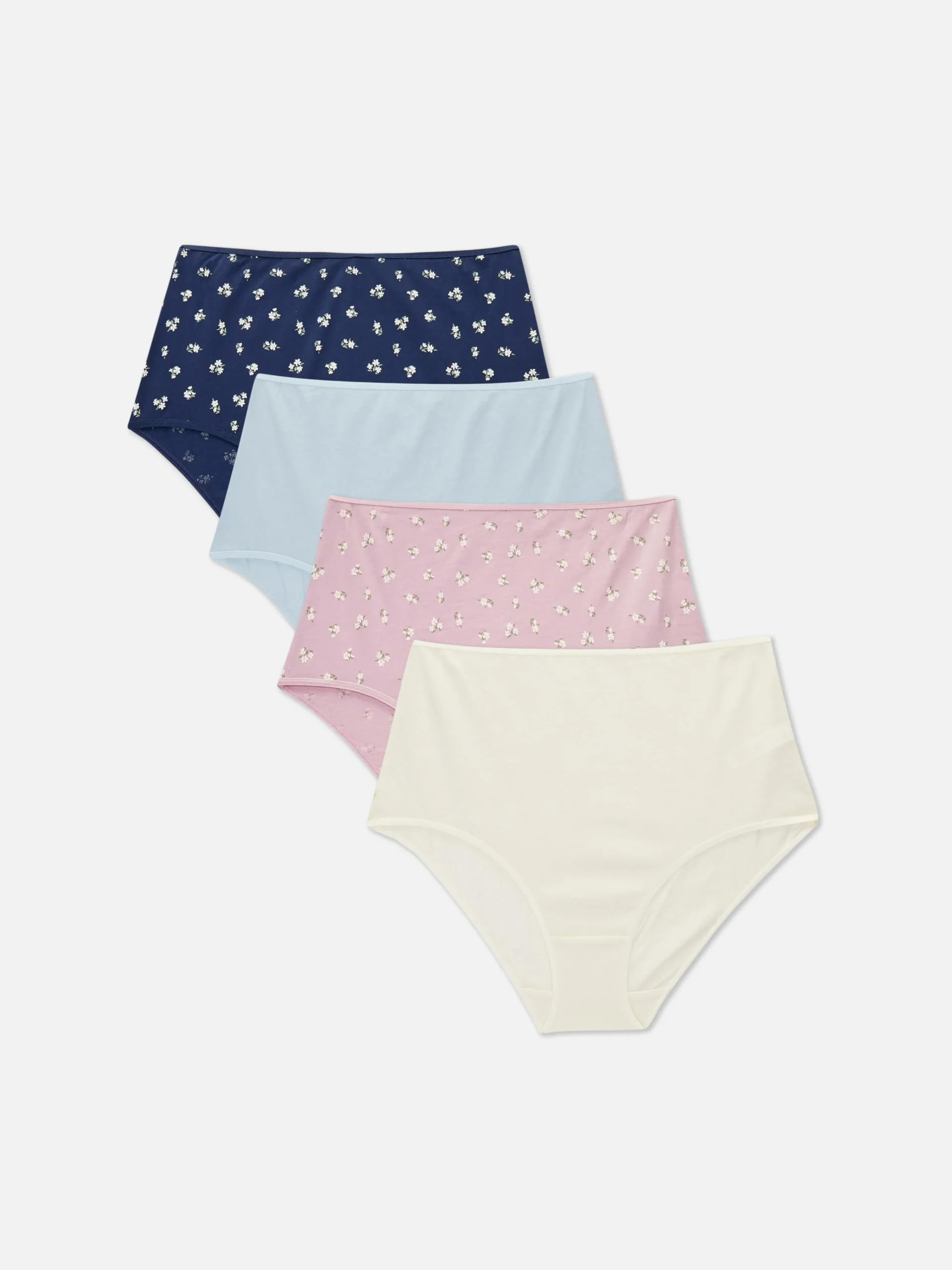 Primark 4-Pack Printed Full Briefs Heather Best