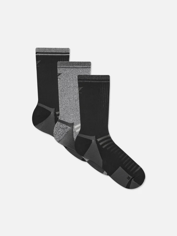 Primark 3-pack Reflective Sports Socks Black Sale