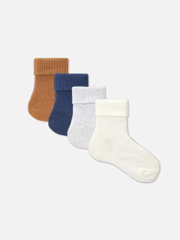 Primark 4-Pack Ribbed Socks Blue Store