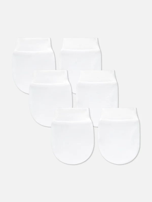 Primark 3-Pack Scratch Mitts White Cheap