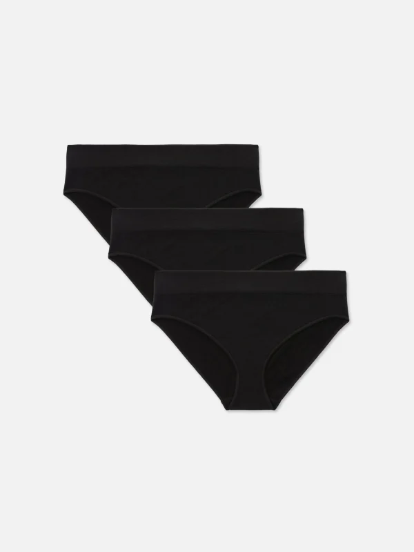 Primark 3-Pack Seamless Mini Briefs Black Best